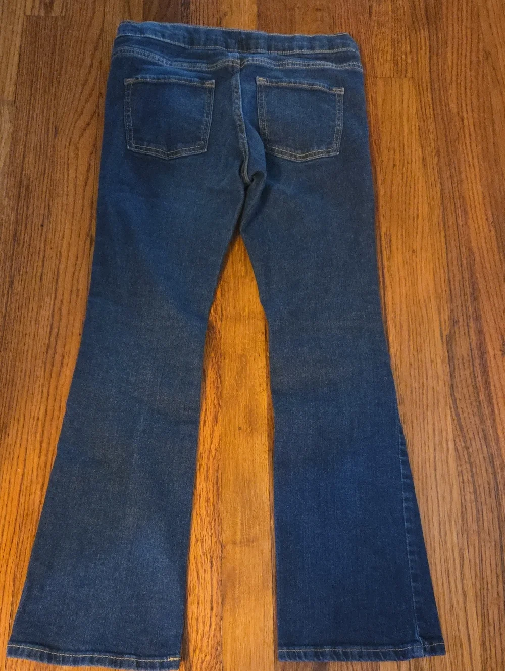 Old Navy Girl’s Boot-cut Jeans Trio - Light Blue, Medium Blue & Black XL (14-16)